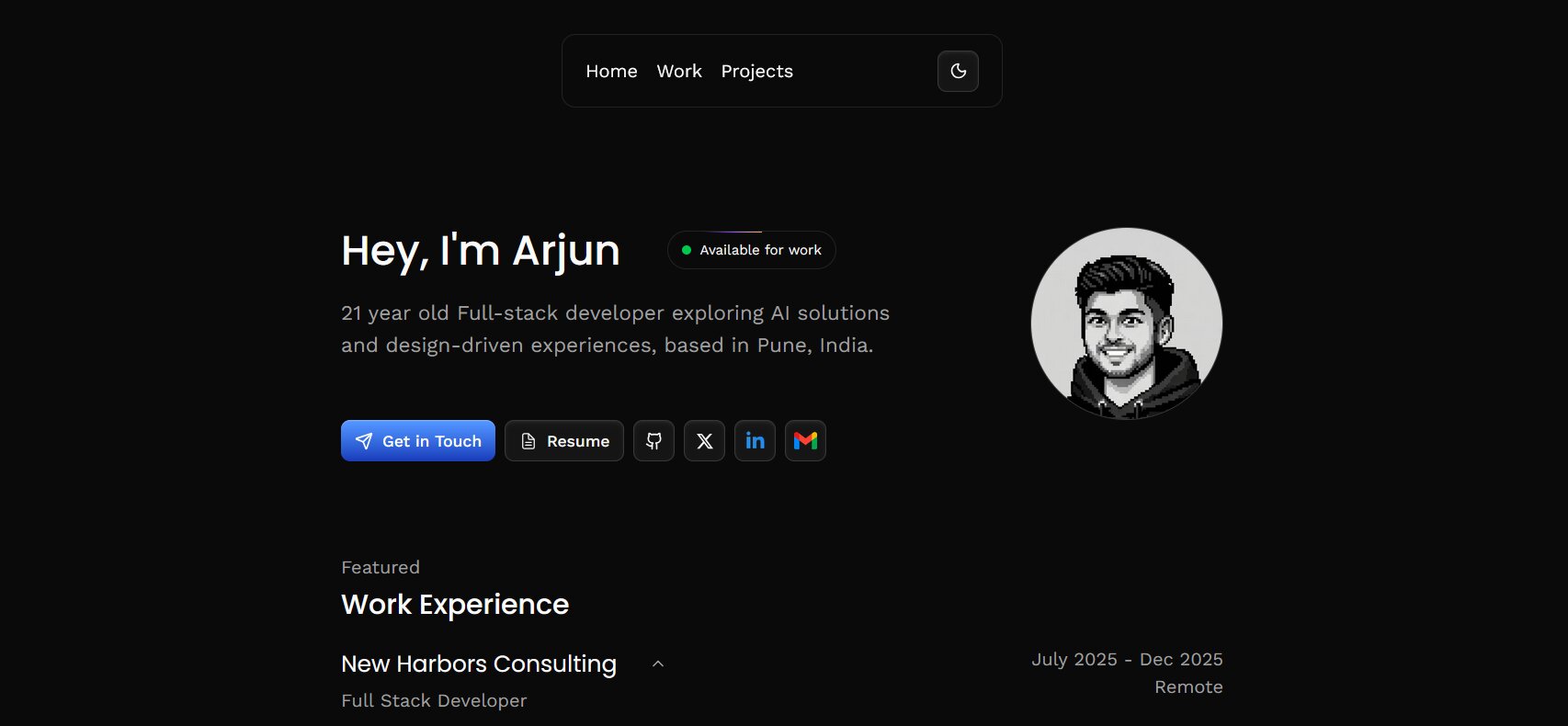 Arjun - Full Stack Developer